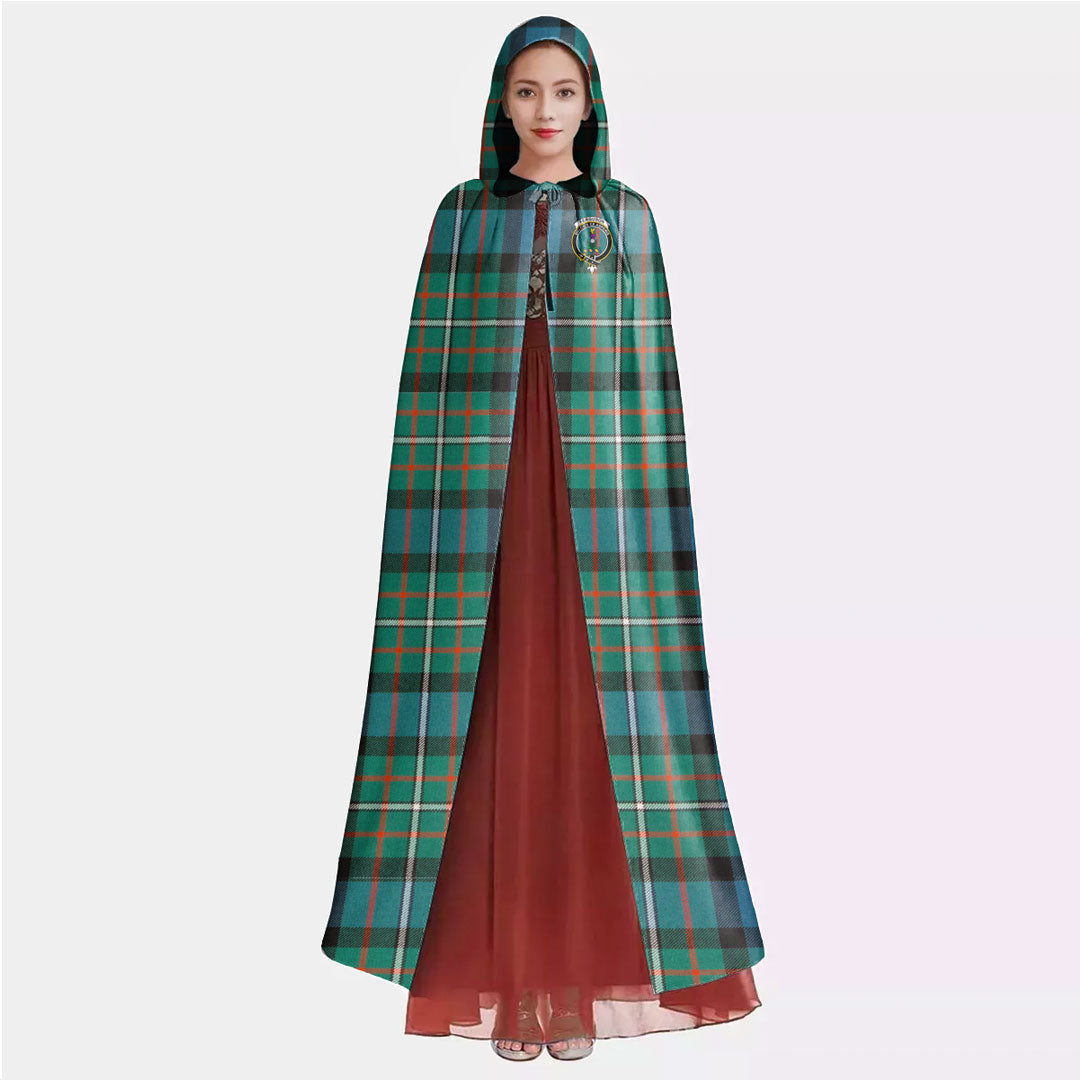 FERGUSON ANCIENT Tartan Crest Hooded Cloak