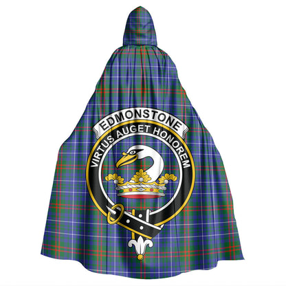 Edmonstone Tartan Crest Hooded Cloak