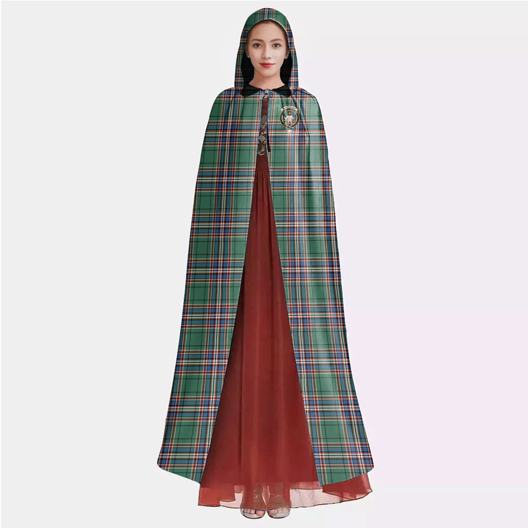 MacFarlane Hunting Ancient Tartan Crest Hooded Cloak