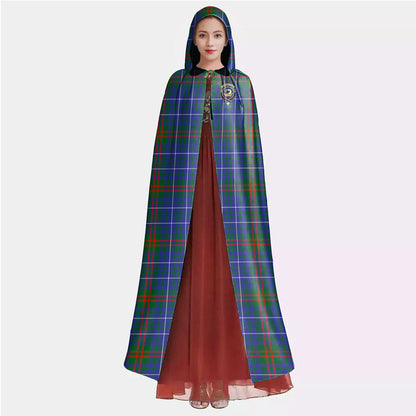 Edmonstone Tartan Crest Hooded Cloak