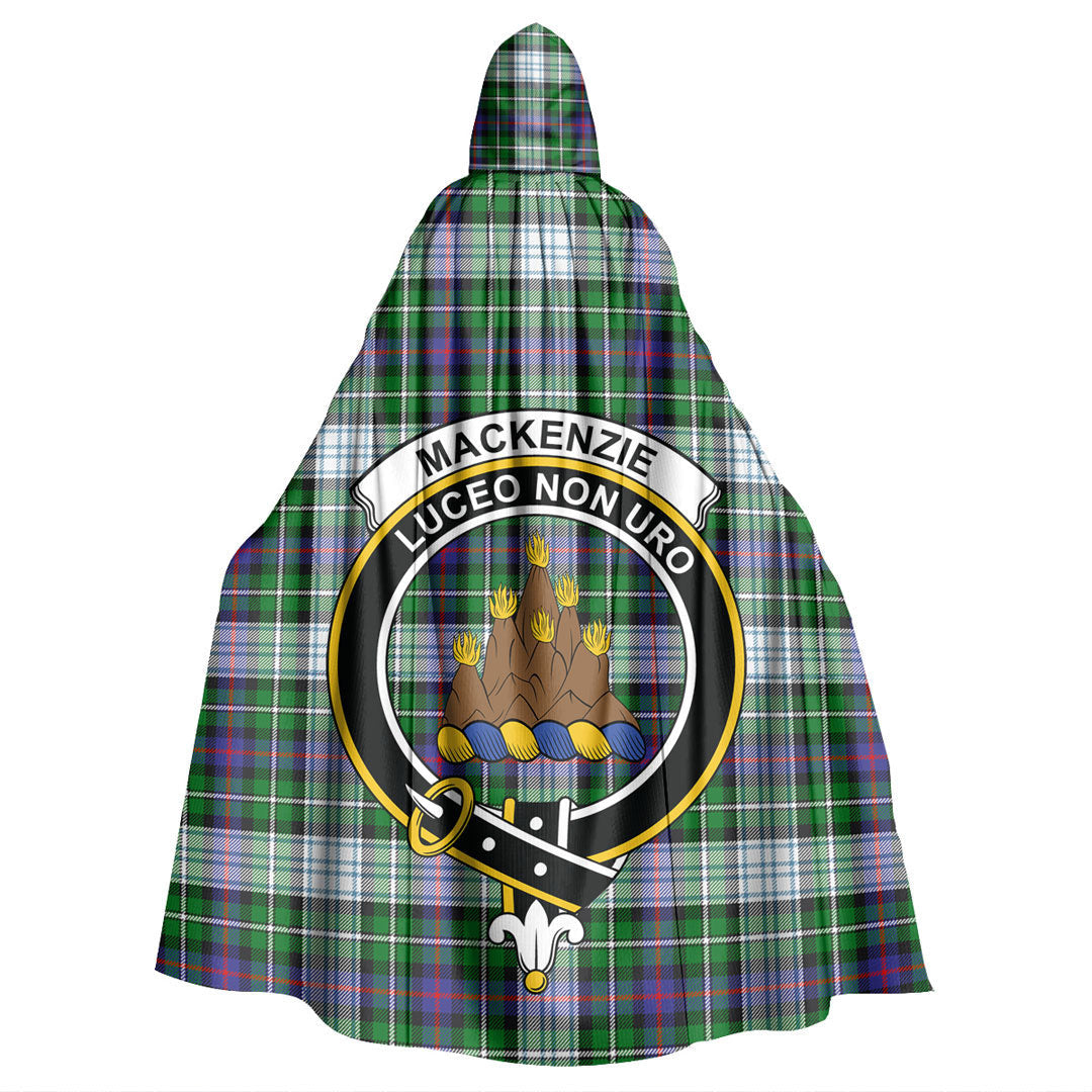 MacKenzie Dress Modern Tartan Crest Hooded Cloak