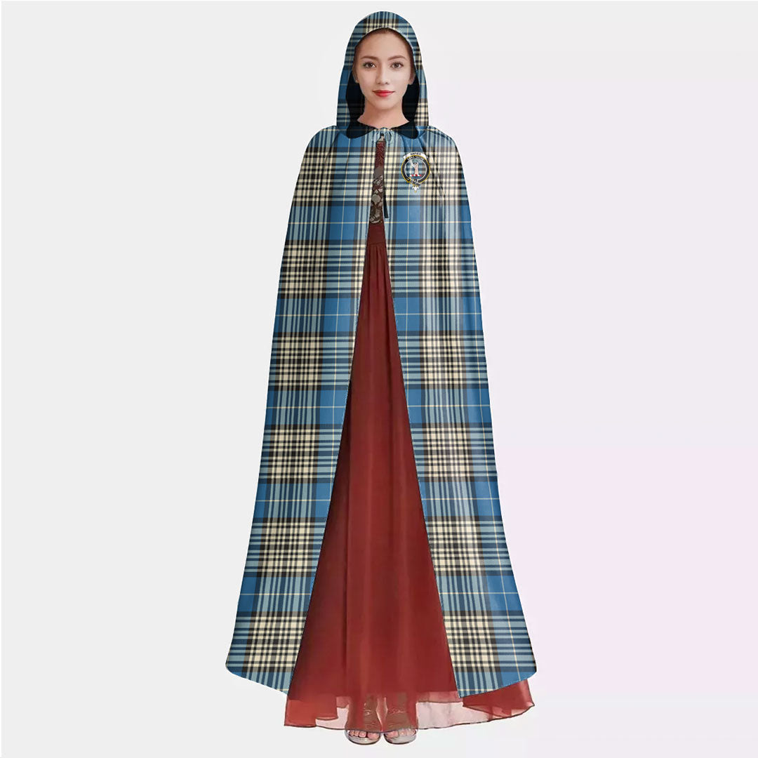 Napier Ancient Tartan Crest Hooded Cloak