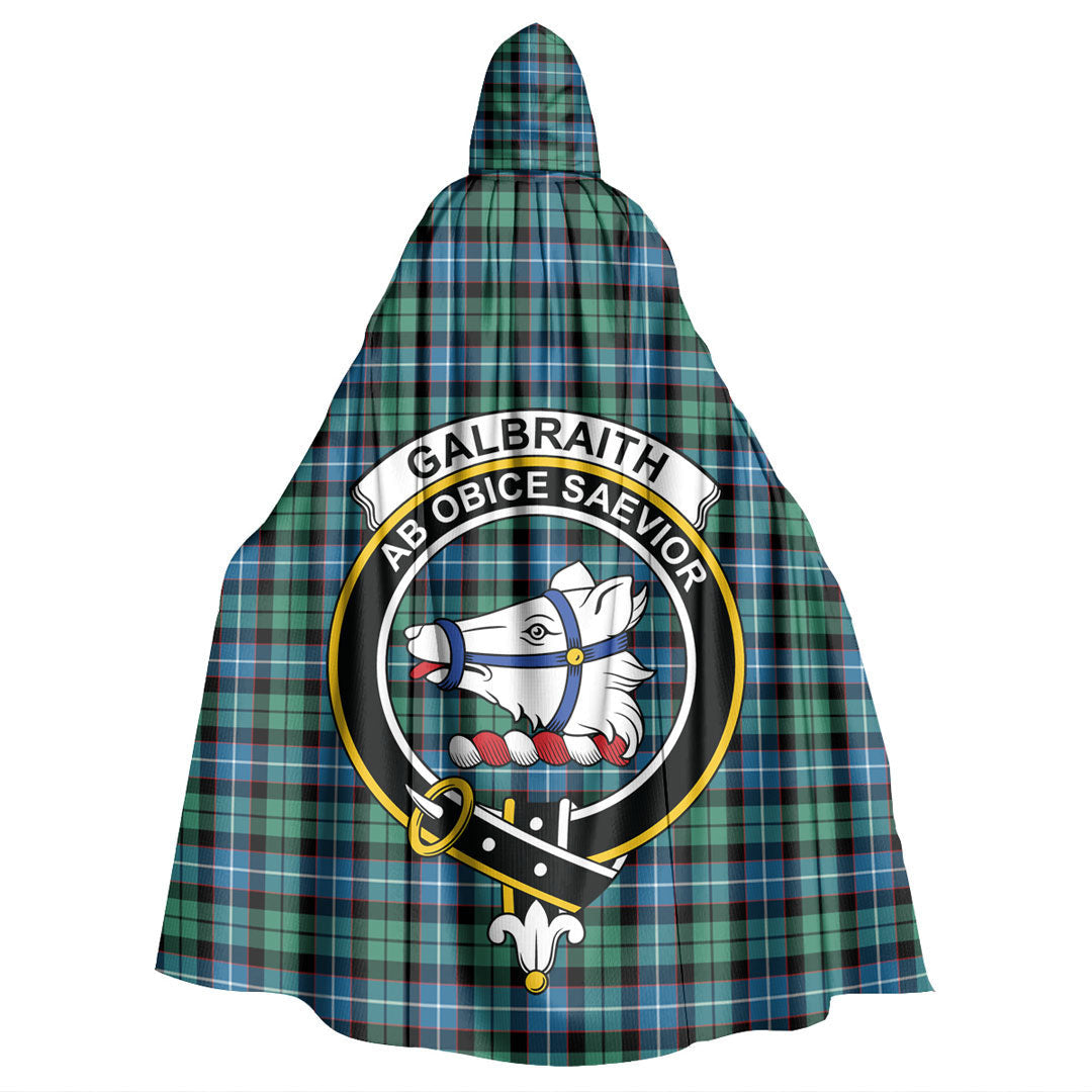 Galbraith Ancient Tartan Crest Hooded Cloak