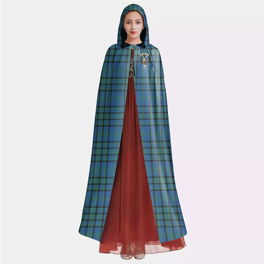 Matheson Hunting Ancient Tartan Crest Hooded Cloak