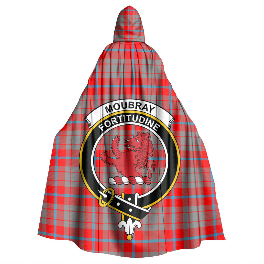 Moubray Tartan Crest Hooded Cloak