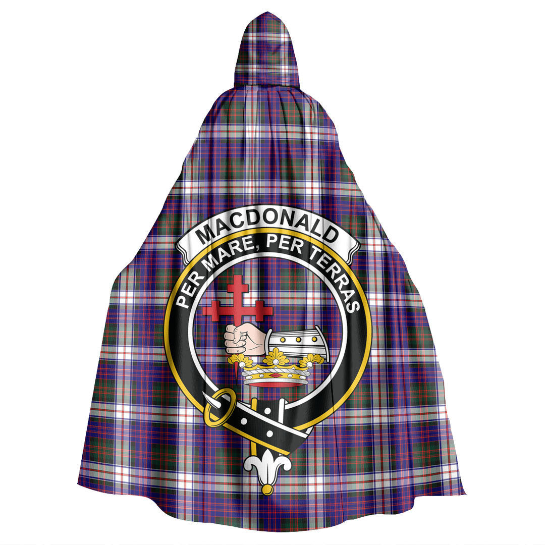 MacDonald Dress Modern Tartan Crest Hooded Cloak