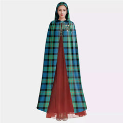 Gunn Ancient Tartan Crest Hooded Cloak