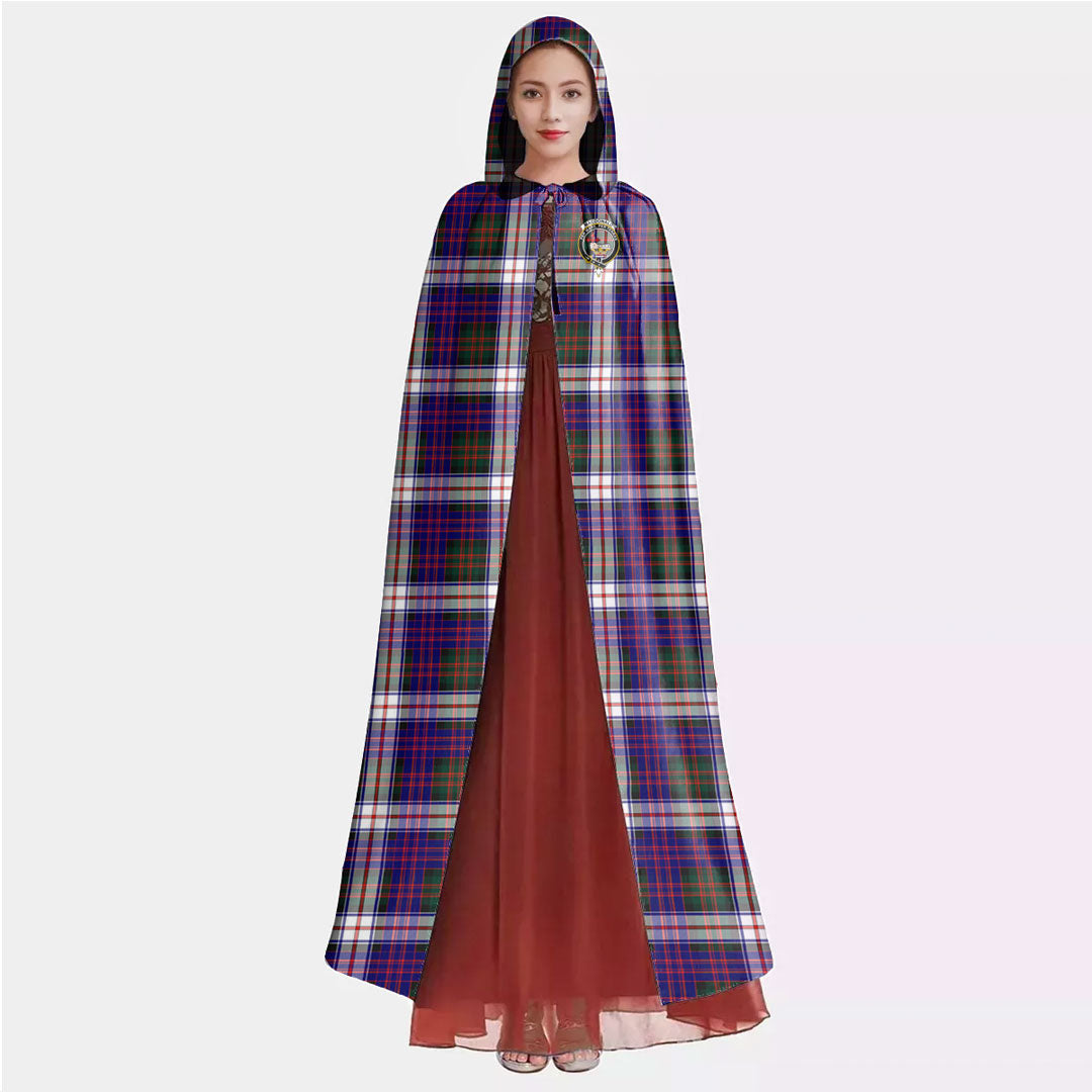 MacDonald Dress Modern Tartan Crest Hooded Cloak