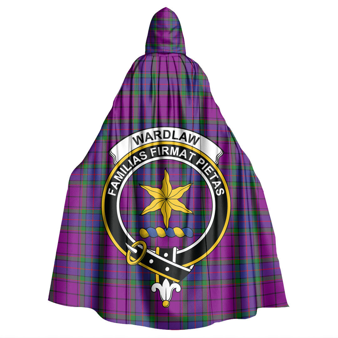 Wardlaw Modern Tartan Crest Hooded Cloak