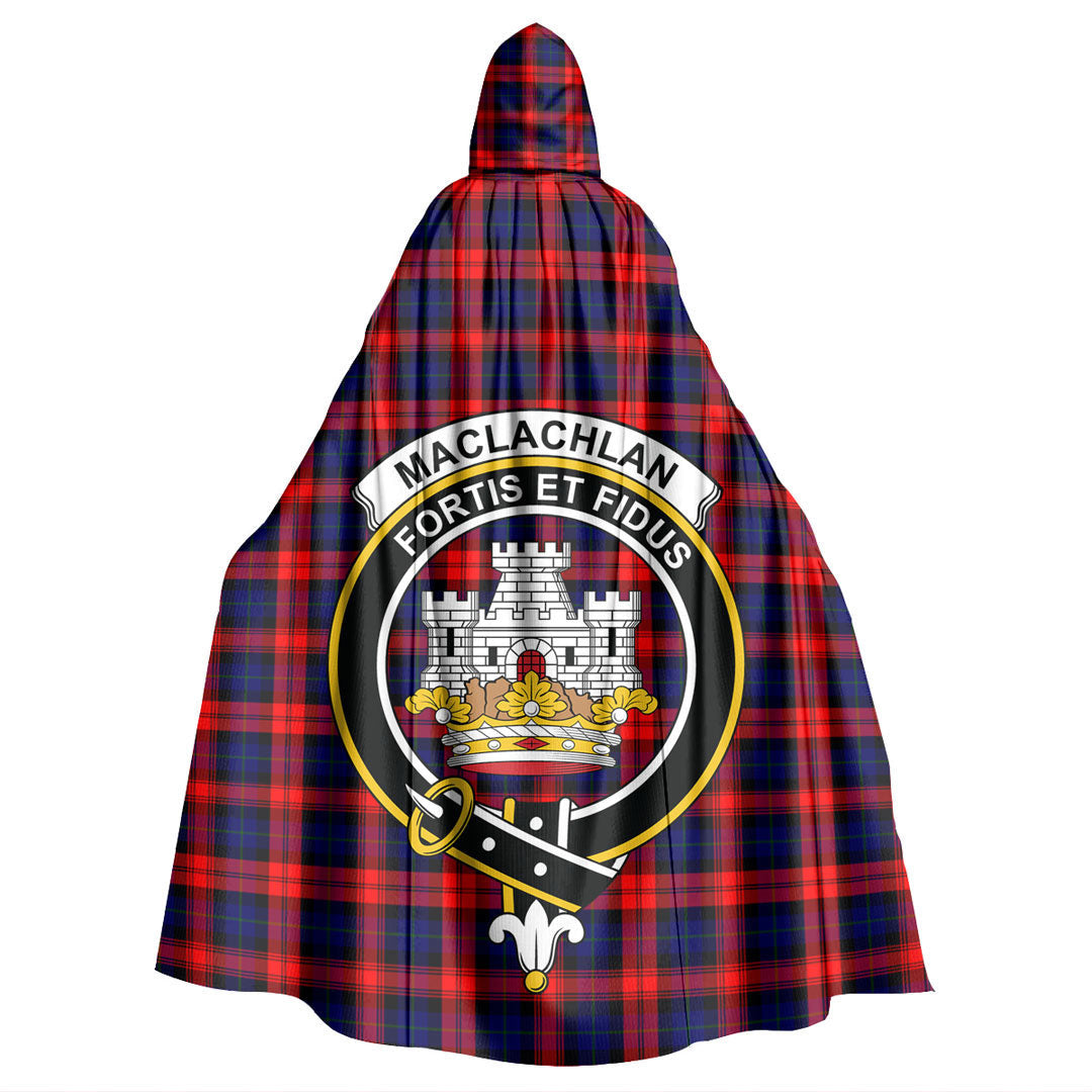 MacLachlan Modern Tartan Crest Hooded Cloak