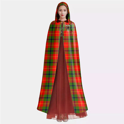 Turnbull Dress Tartan Crest Hooded Cloak