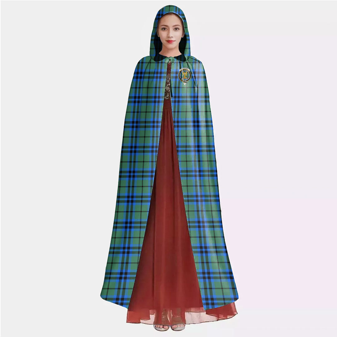 Falconer Tartan Crest Hooded Cloak