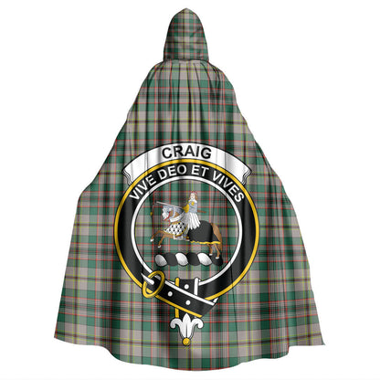 Craig Ancient Tartan Crest Hooded Cloak