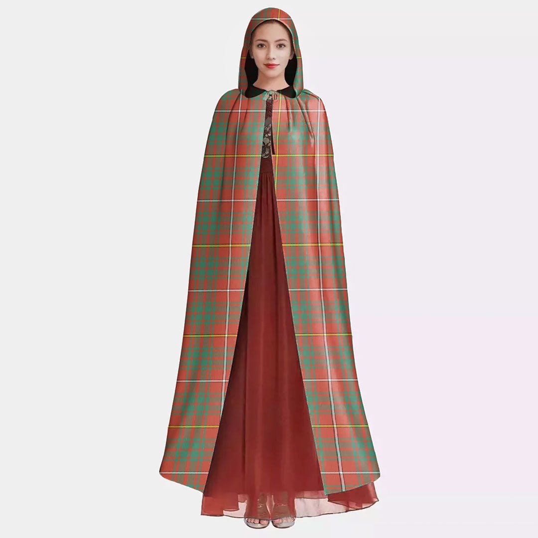 Bruce Ancient Tartan Plaid Hooded Cloak