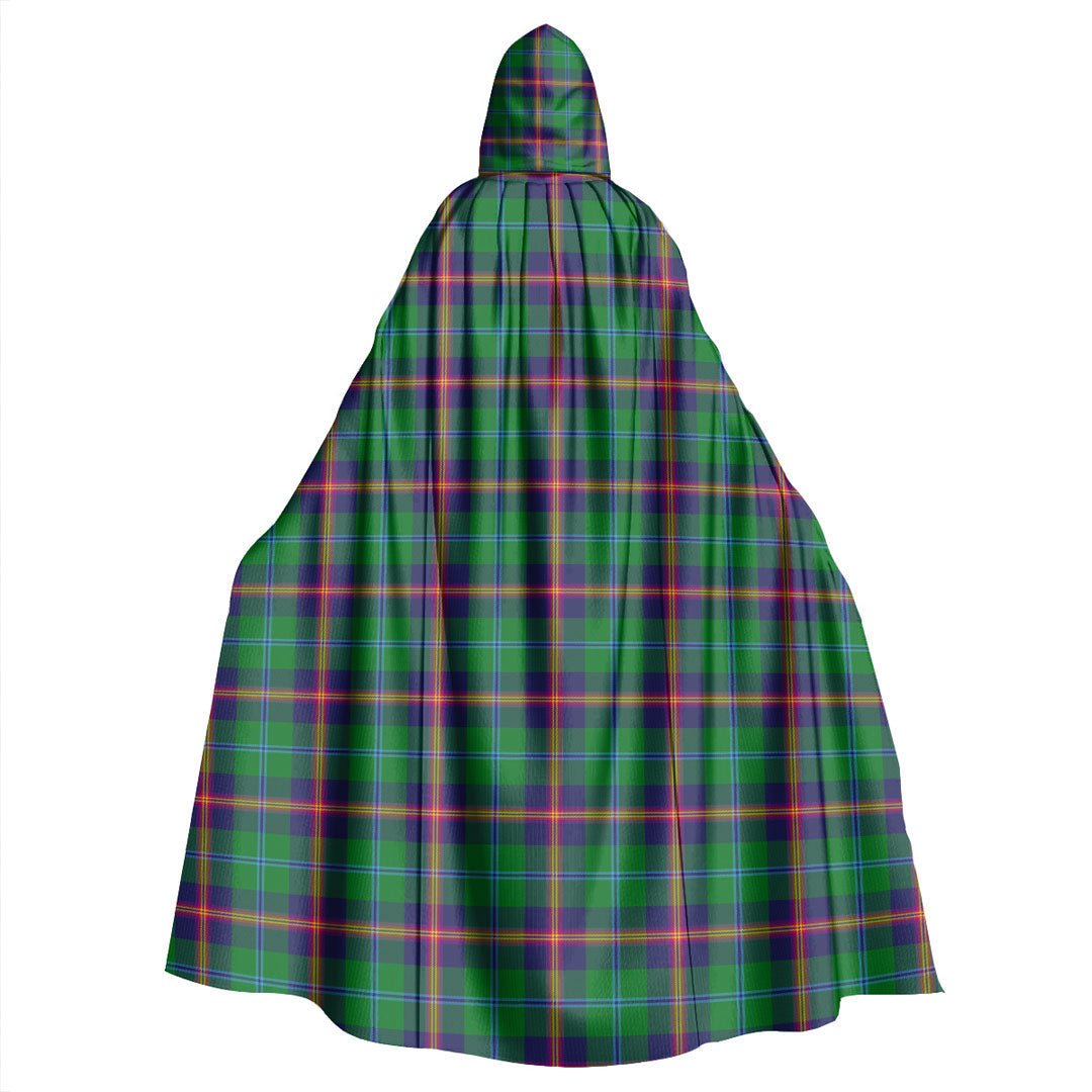 Young Modern Tartan Plaid Hooded Cloak