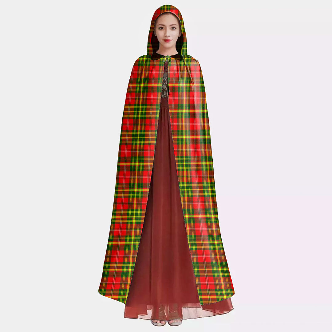 Leask Tartan Plaid Hooded Cloak