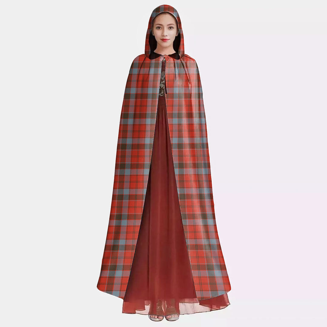 Robertson Weathered Tartan Plaid Hooded Cloak