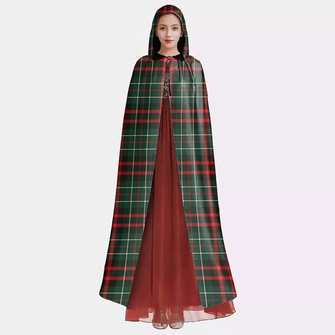 MacDiarmid Modern Tartan Plaid Hooded Cloak