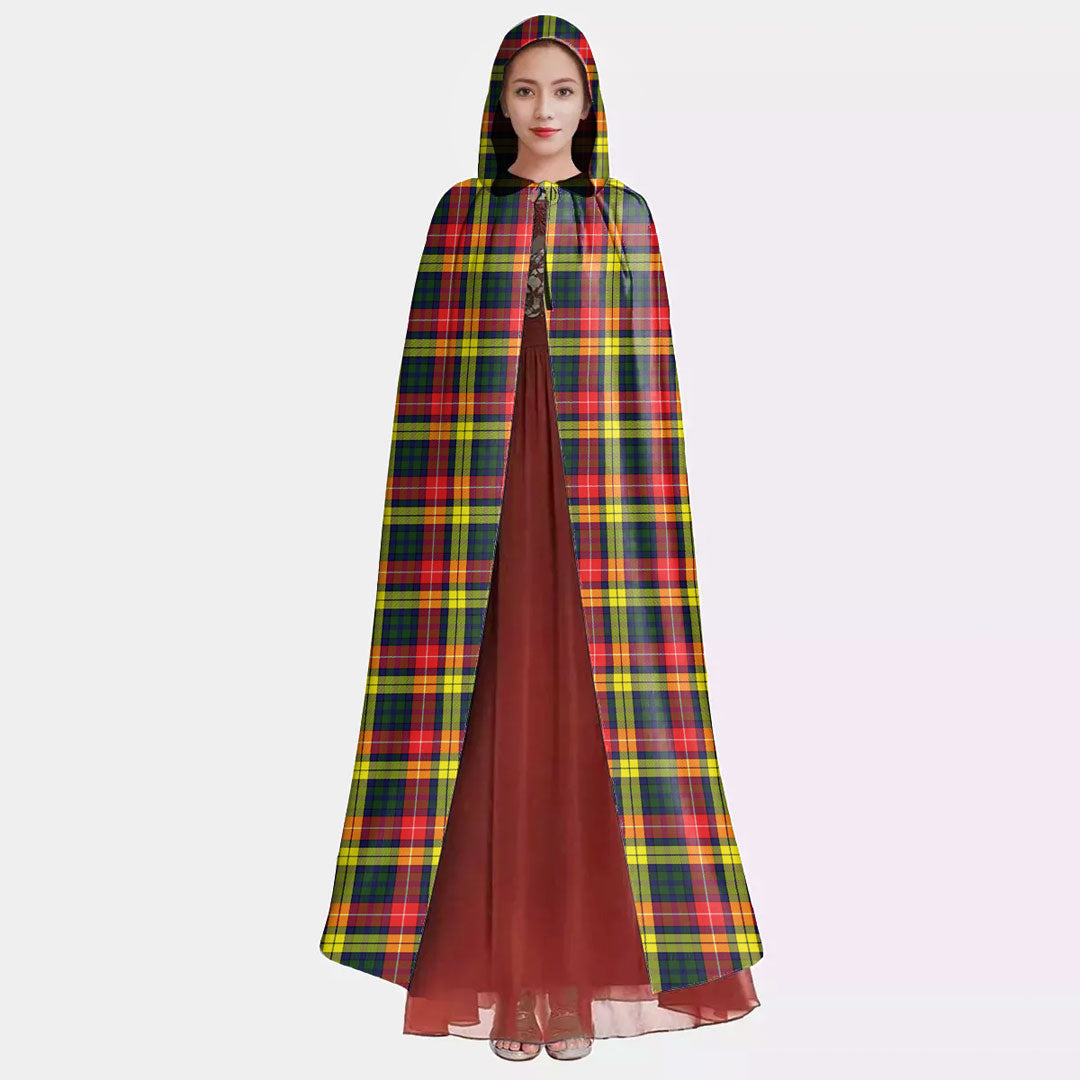 Buchanan Modern Tartan Plaid Hooded Cloak