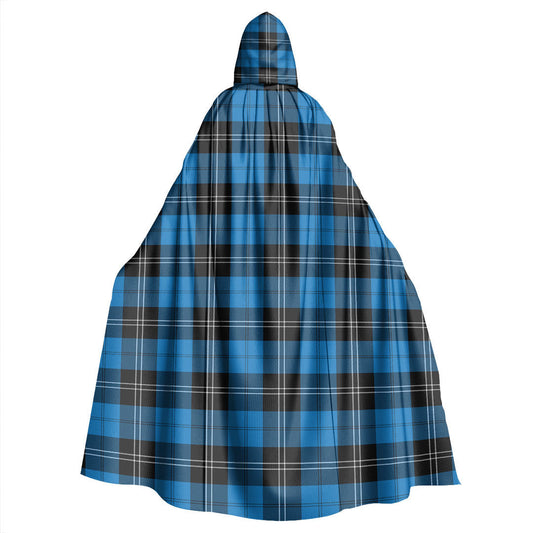 Ramsay Blue Ancient Tartan Plaid Hooded Cloak