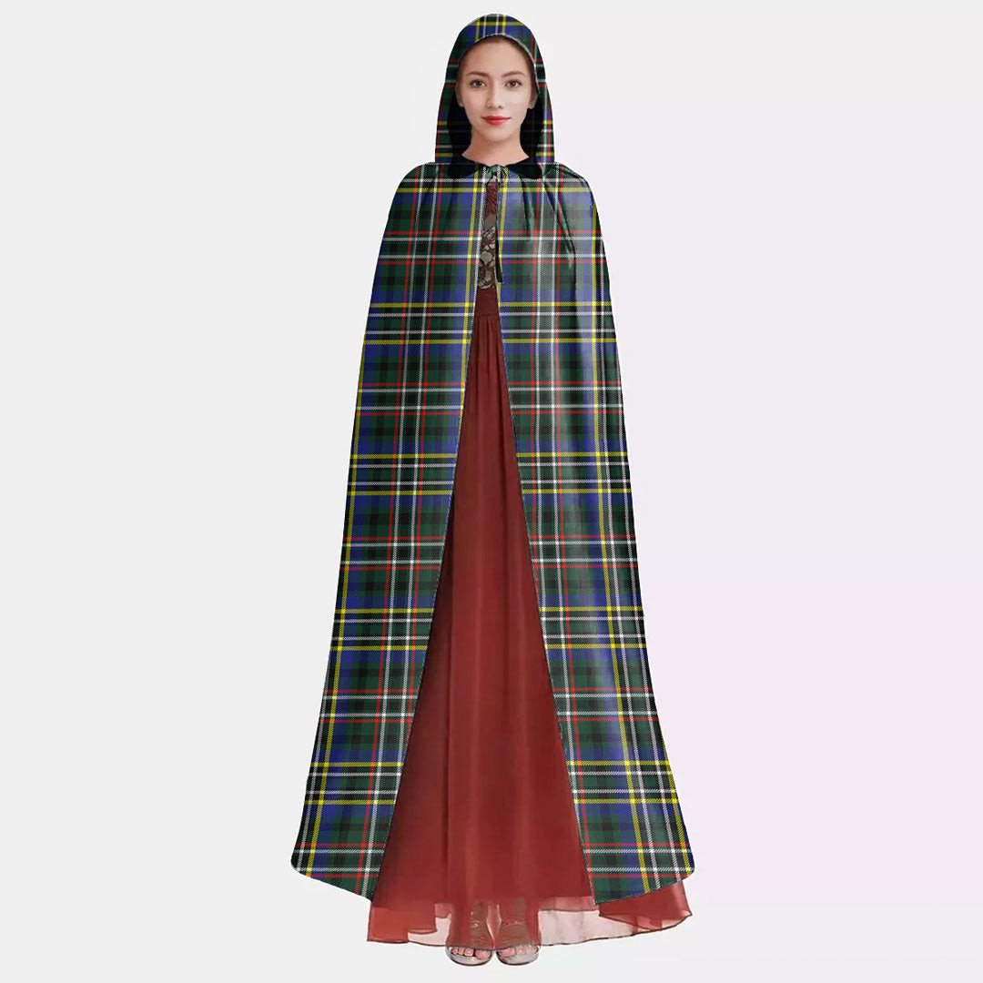 SCOTT GREEN MODERN Tartan Plaid Hooded Cloak