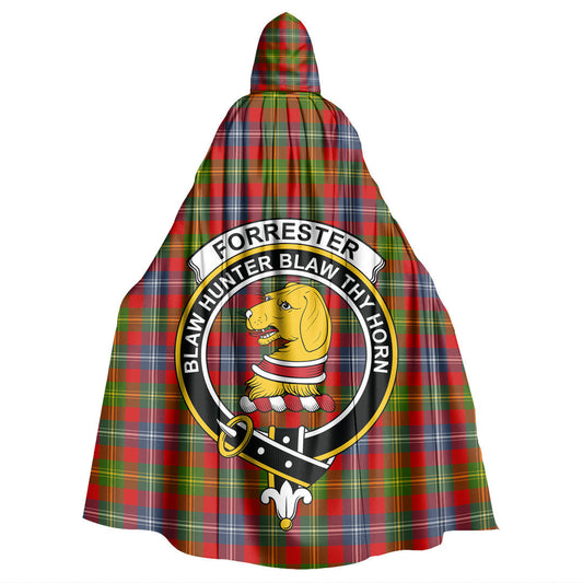 Forrester Tartan Crest Hooded Cloak