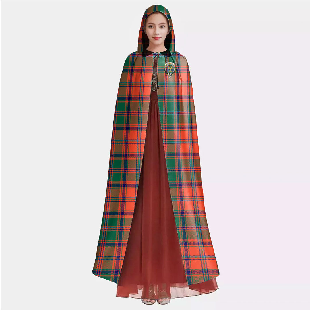 Stewart of Appin Ancient Tartan Crest Hooded Cloak