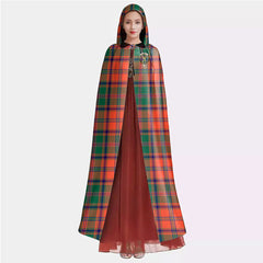Stewart of Appin Ancient Tartan Crest Hooded Cloak
