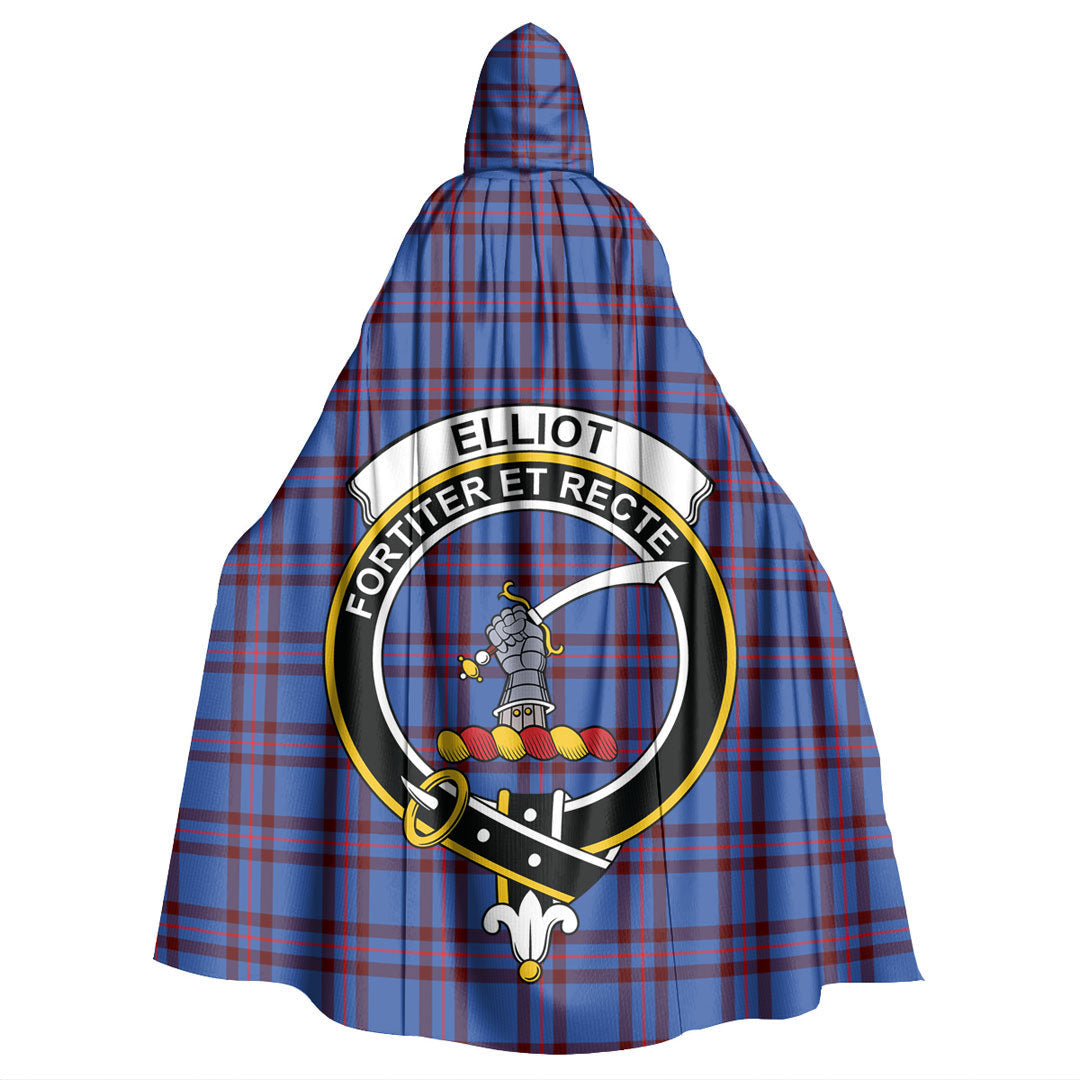 Elliot Modern Tartan Crest Hooded Cloak