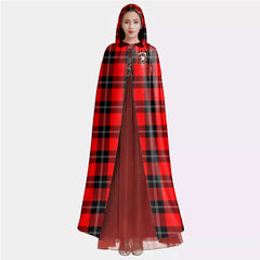 Ramsay Modern Tartan Crest Hooded Cloak
