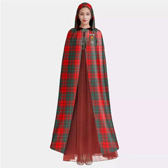 Cumming Modern Tartan Crest Hooded Cloak