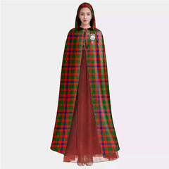 Skene Modern Tartan Crest Hooded Cloak