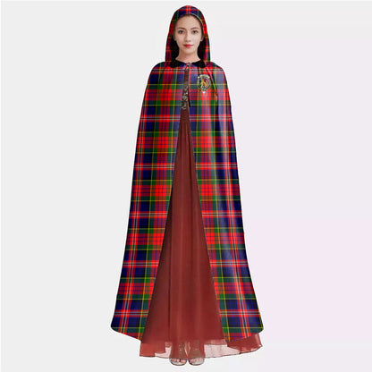 MacPherson Modern Tartan Crest Hooded Cloak