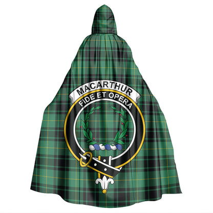 MacArthur Ancient Tartan Crest Hooded Cloak