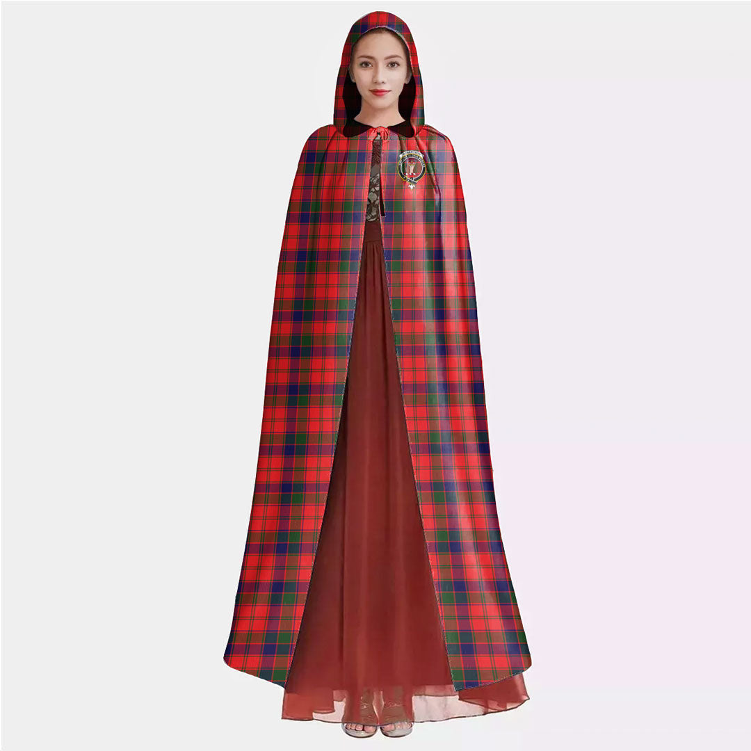 Robertson Modern Tartan Crest Hooded Cloak