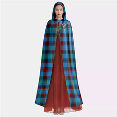 Home Ancient Tartan Crest Hooded Cloak