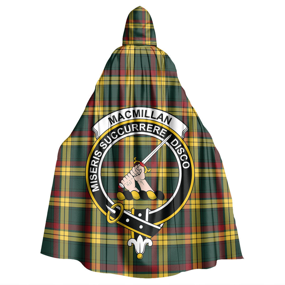 MacMillan Old Modern Tartan Crest Hooded Cloak