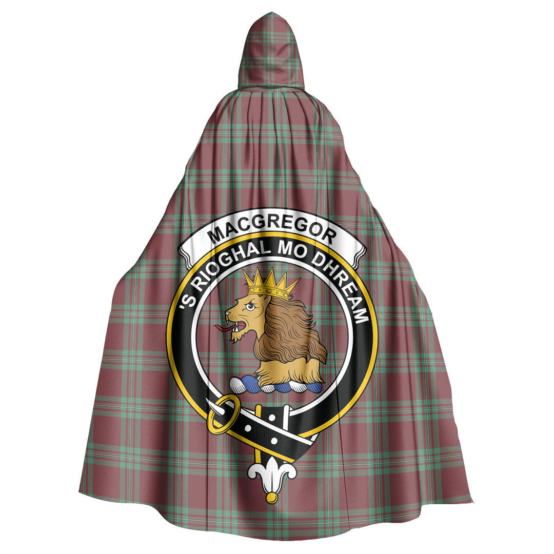 MacGregor Hunting Ancient Tartan Crest Hooded Cloak