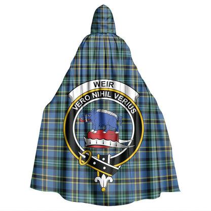 Weir Ancient Tartan Crest Hooded Cloak