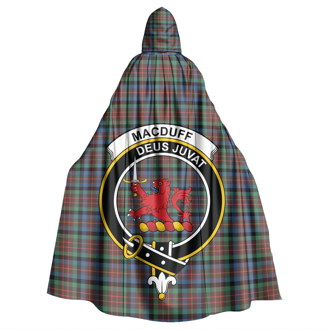 MacDuff Hunting Ancient Tartan Crest Hooded Cloak