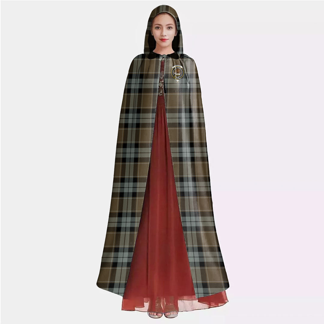 Graham of Menteith Weathered Tartan Crest Hooded Cloak