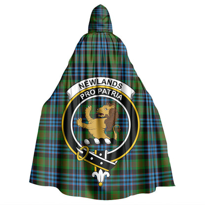 Newlands of Lauriston Tartan Crest Hooded Cloak