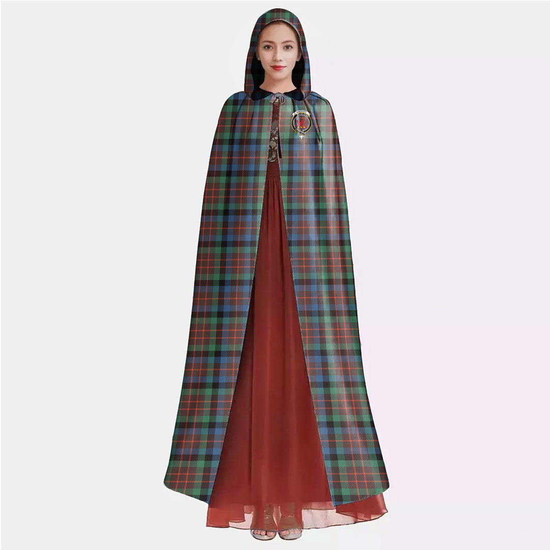 MacDuff Hunting Ancient Tartan Crest Hooded Cloak