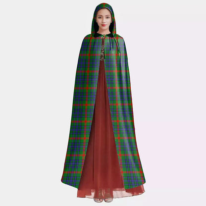 Aiton Tartan Plaid Hooded Cloak