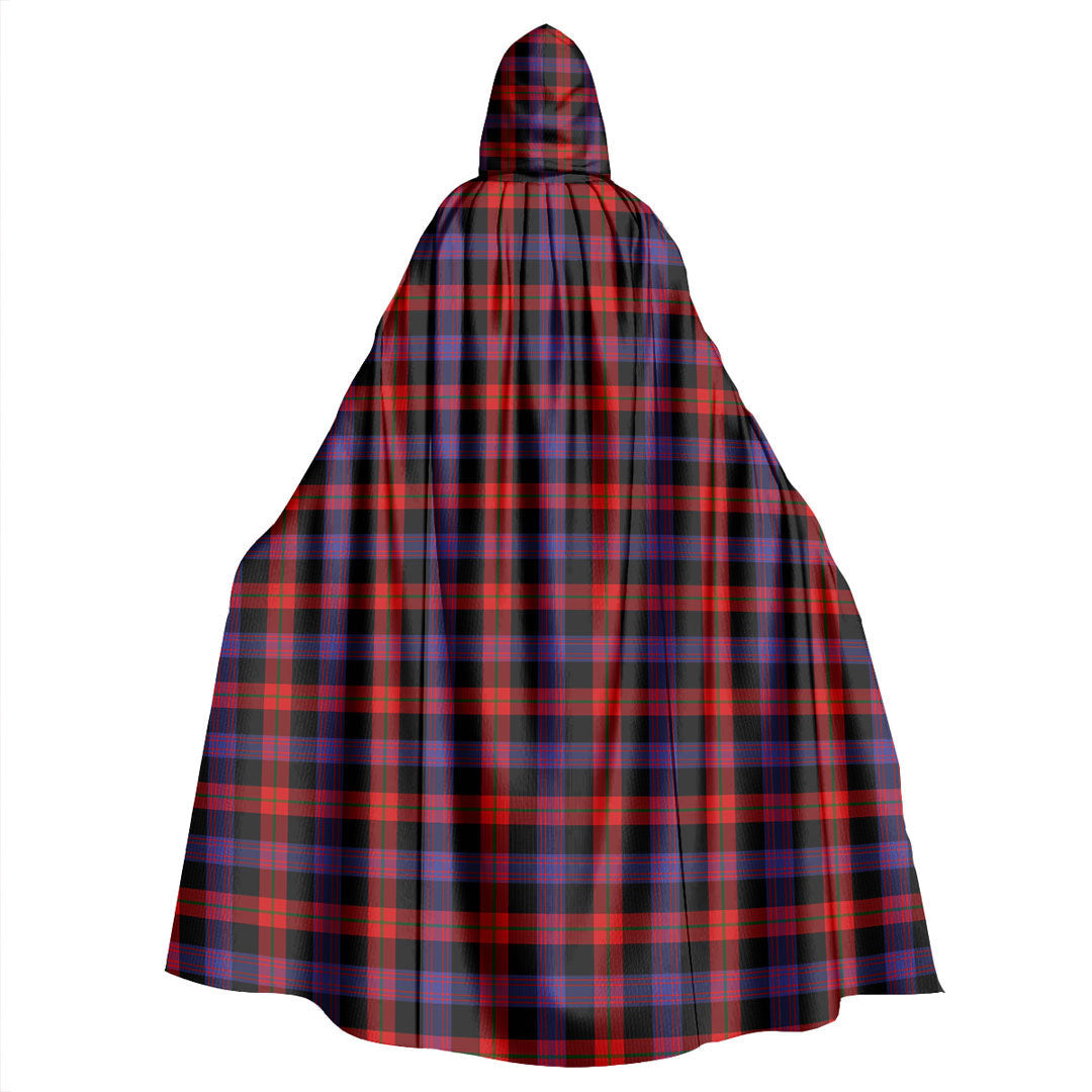Brown Modern Tartan Plaid Hooded Cloak