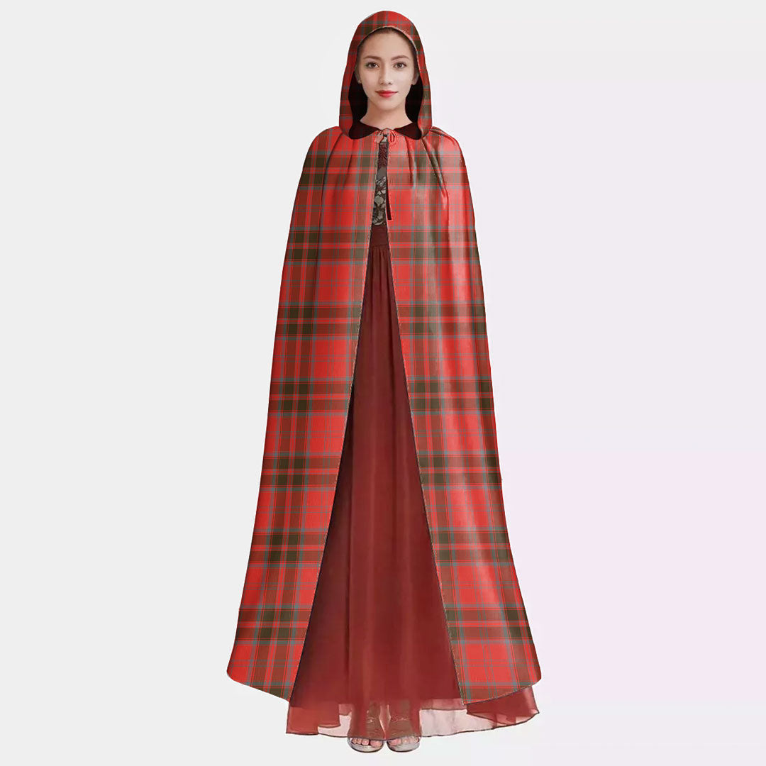 Grant Weathered Tartan Plaid Hooded Cloak