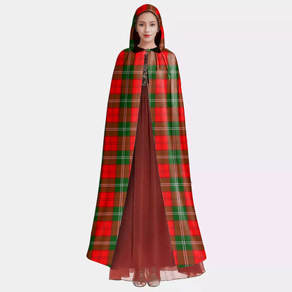 Lennox Modern Tartan Plaid Hooded Cloak