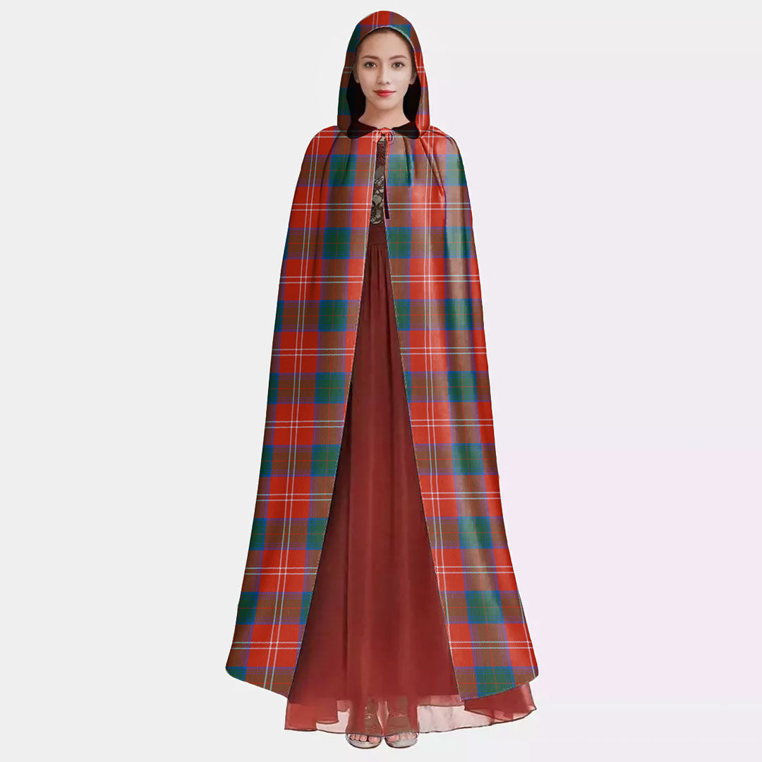 Chisholm Ancient Tartan Plaid Hooded Cloak