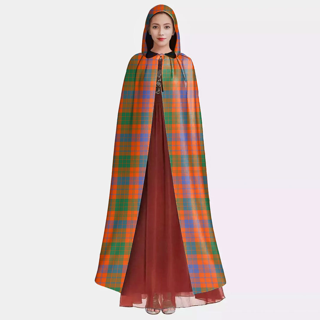 Ross Ancient Tartan Plaid Hooded Cloak