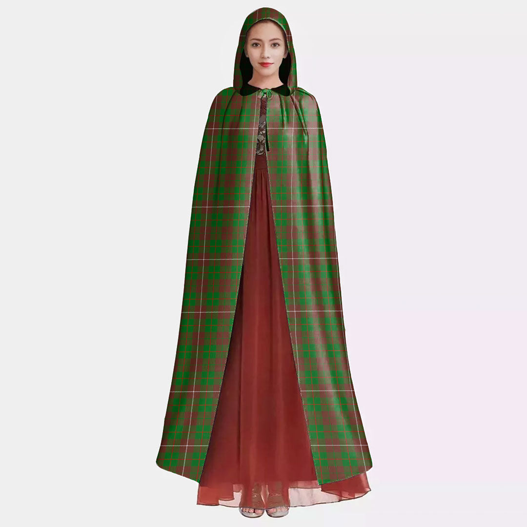 MacKinnon Hunting Modern Tartan Plaid Hooded Cloak